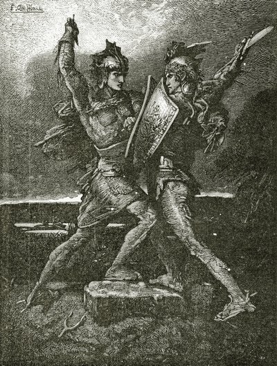 El Matrimonio de Roland, siglo XIX de Francois Nicolas Chifflart